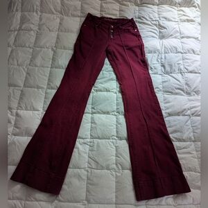 COWGIRL TUFF red alert women's jeans size 27x37 western rodeo rancher flare